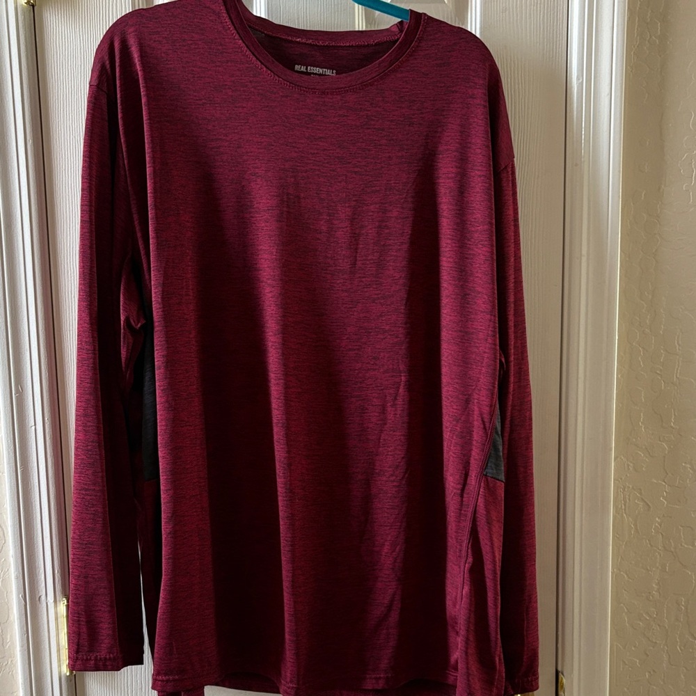 Men's Long Sleeve Maroon Shirt